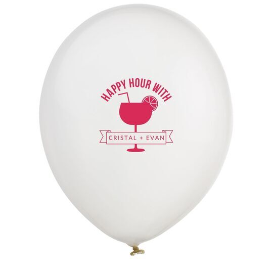 Happy Hour Margarita Latex Balloons